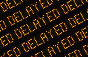 Delayed Sign Closeup