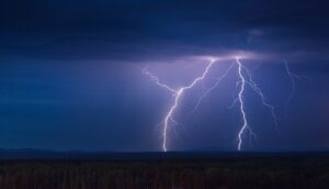 Lightning Storm at Night